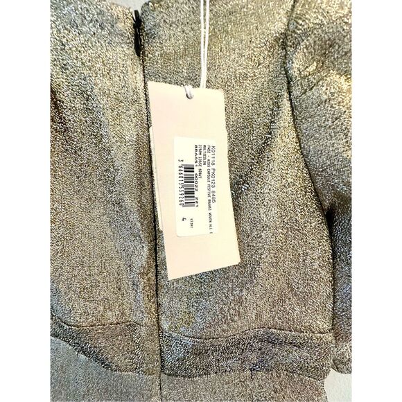 NWT Stella McCartney gold glittery jumpsuit Size 4 - Picture 4 of 5